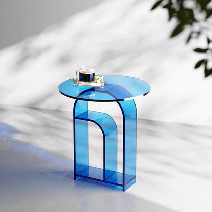 Geometric transparent table