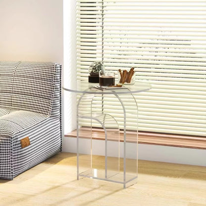 Geometric transparent table