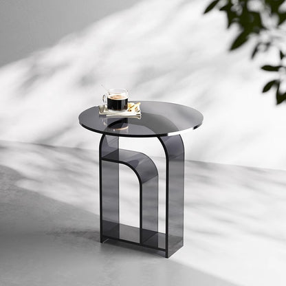 Geometric transparent table