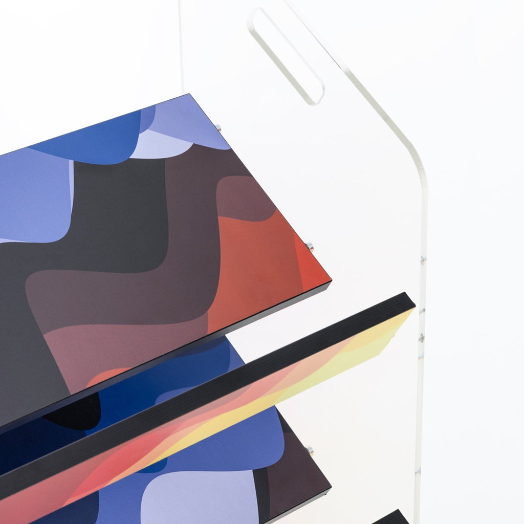 《Chroma Wave》Designer Shoe Rack & Display