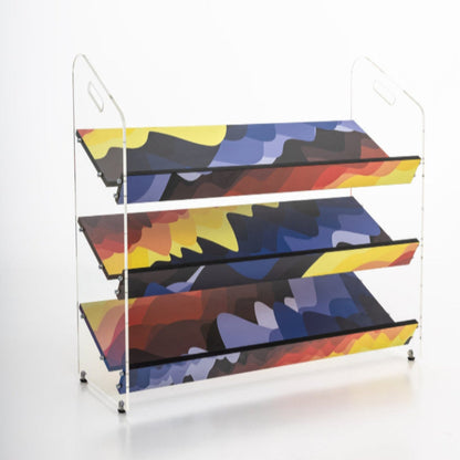 《Chroma Wave》Designer Shoe Rack & Display